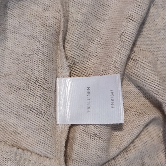 J.Jill Nwt Tan linen tie  top 💙💙💙 - Picture 4 of 8